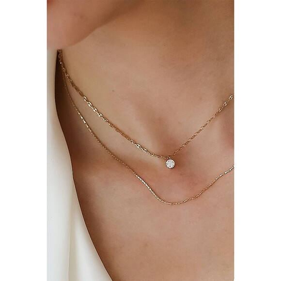 Unbranded Jewelry - 18K Gold Dipped Stainless Steel Layered Chain Necklace Hypoallergen Waterproof 1